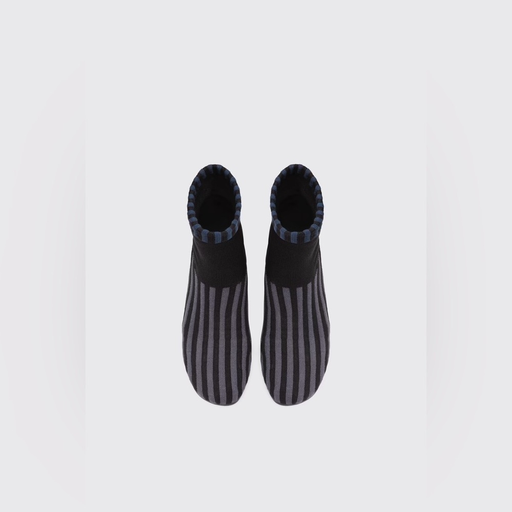 Camper Black and Blue Striped Ankle Boots - Picture 4 of 4